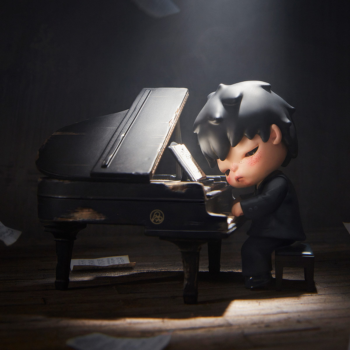 Hirono The Pianist Figure - POP MART (United States)