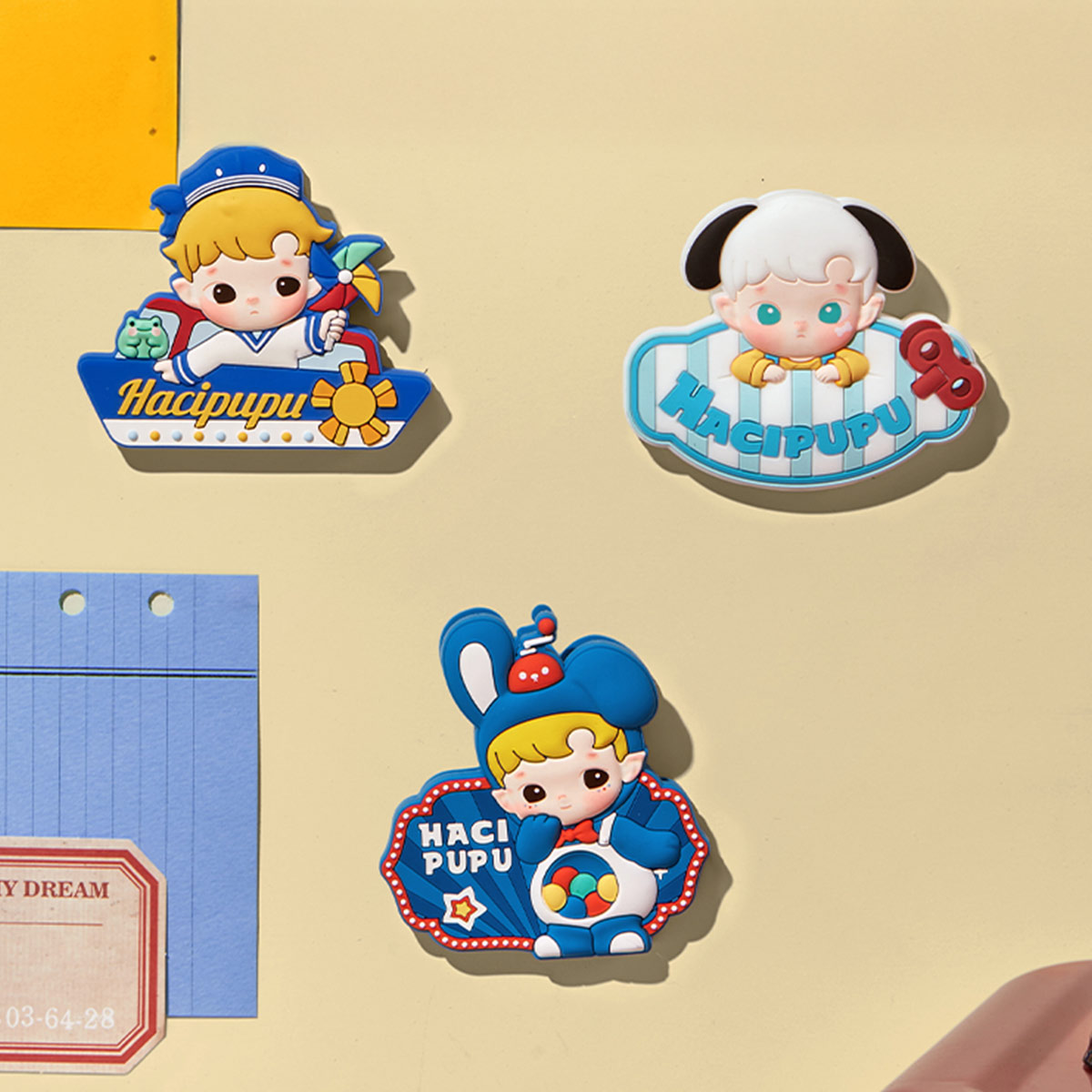 HACIPUPU Rolling Time Machine Series-Fridge Magnet Silicone