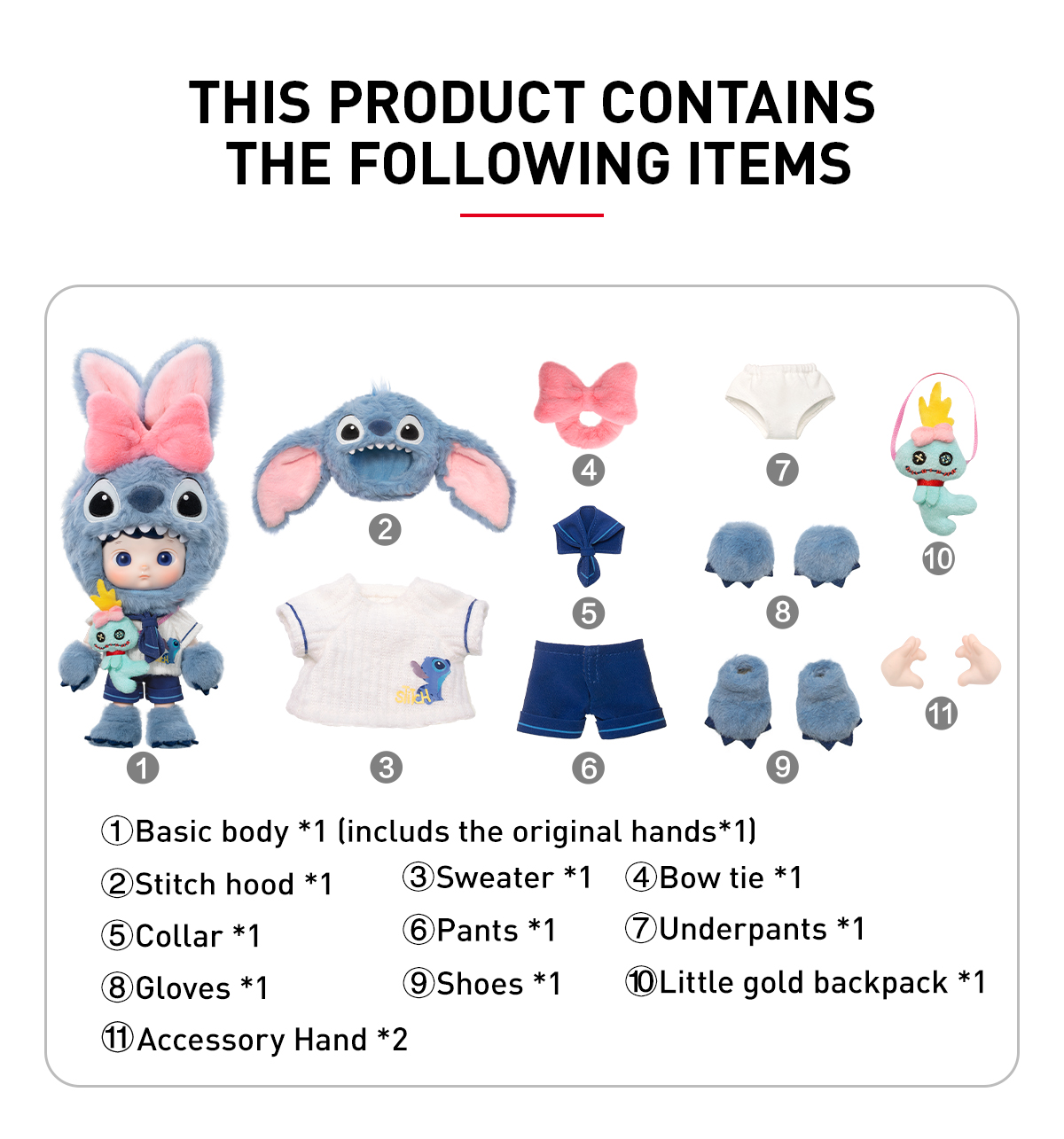 HACIPUPU STITCH 1/8 Action Figure - POP MART (Vietnam)