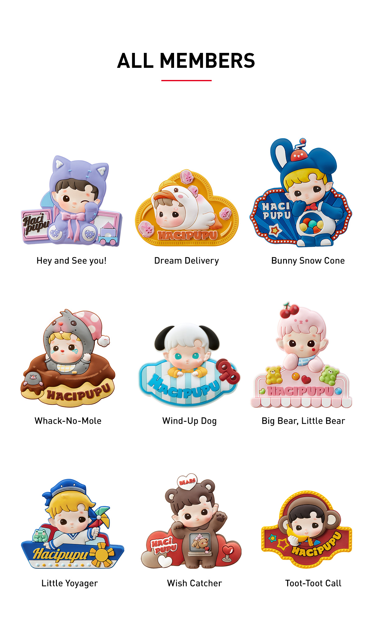 HACIPUPU Rolling Time Machineシリーズ マグネット HACIPUPU Rolling Time Machine Series-Fridge Magnet Silicone
