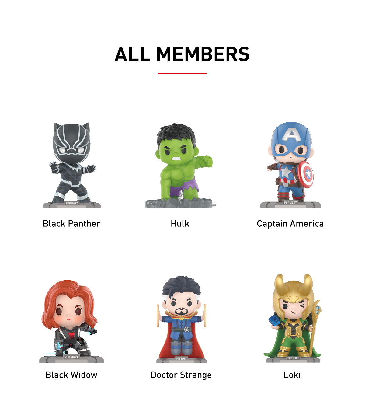 MARVEL The Avengers Series - POP MART (France)