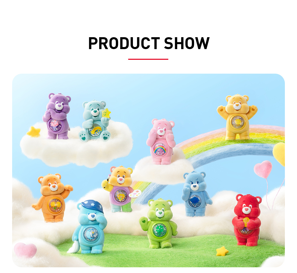 Figurines POP MART Care Bears Colorful Hugs Series Blind Box (1 Pièce Sur 9 Pièces