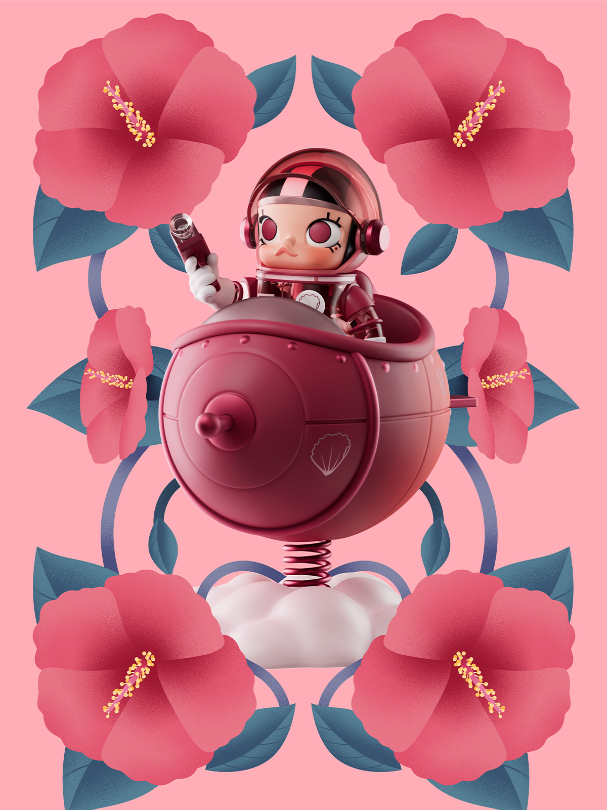 ぬいぐるみ MEGA MOLLY 100% Blooming-Lotus Flower ぬいぐるみ MEGA MOLLY 100% Blooming-Lotus Flower ぬいぐるみ