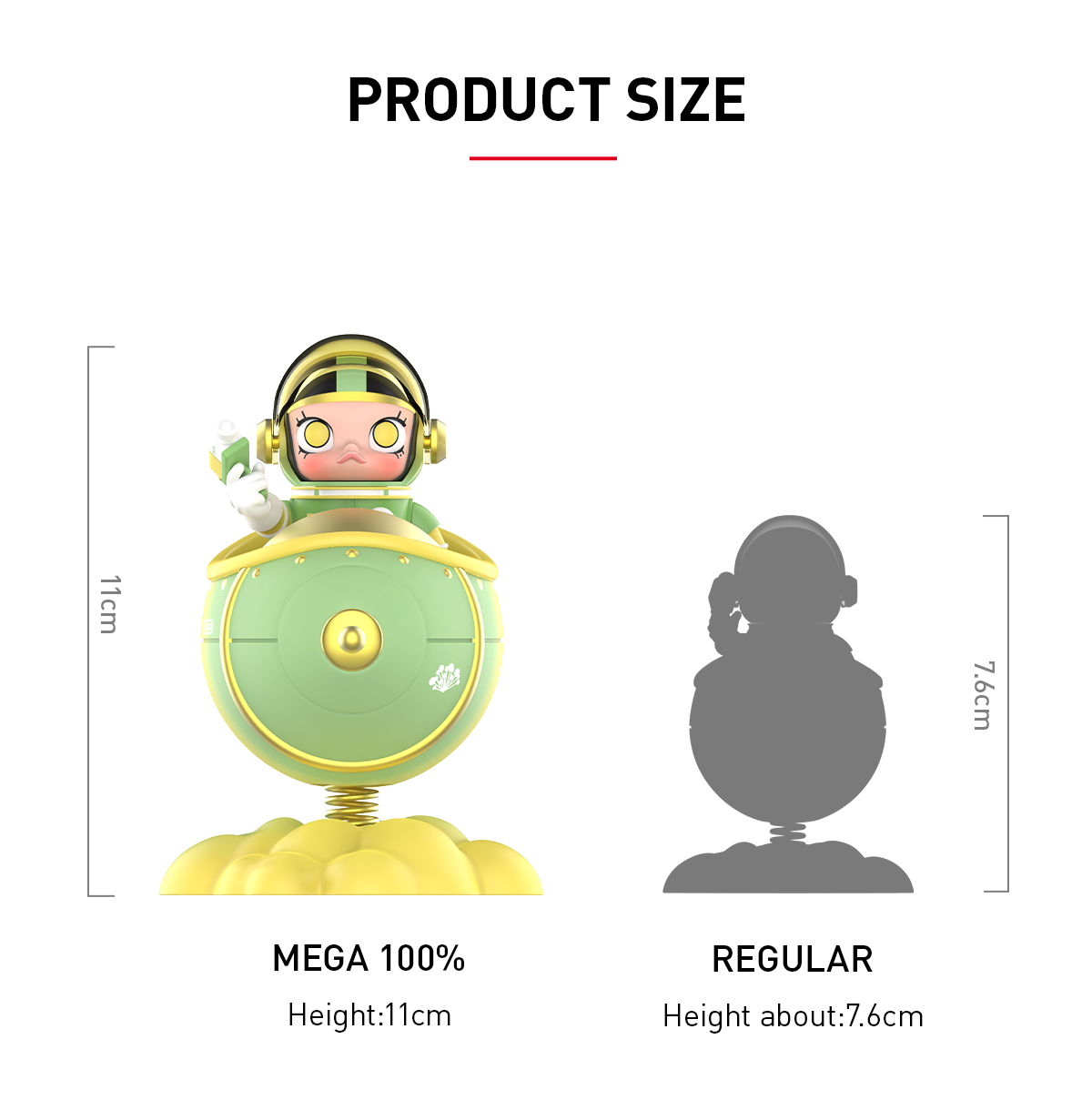 MEGA SPACE MOLLY 100% Blooming-Golden Wattle - POP MART