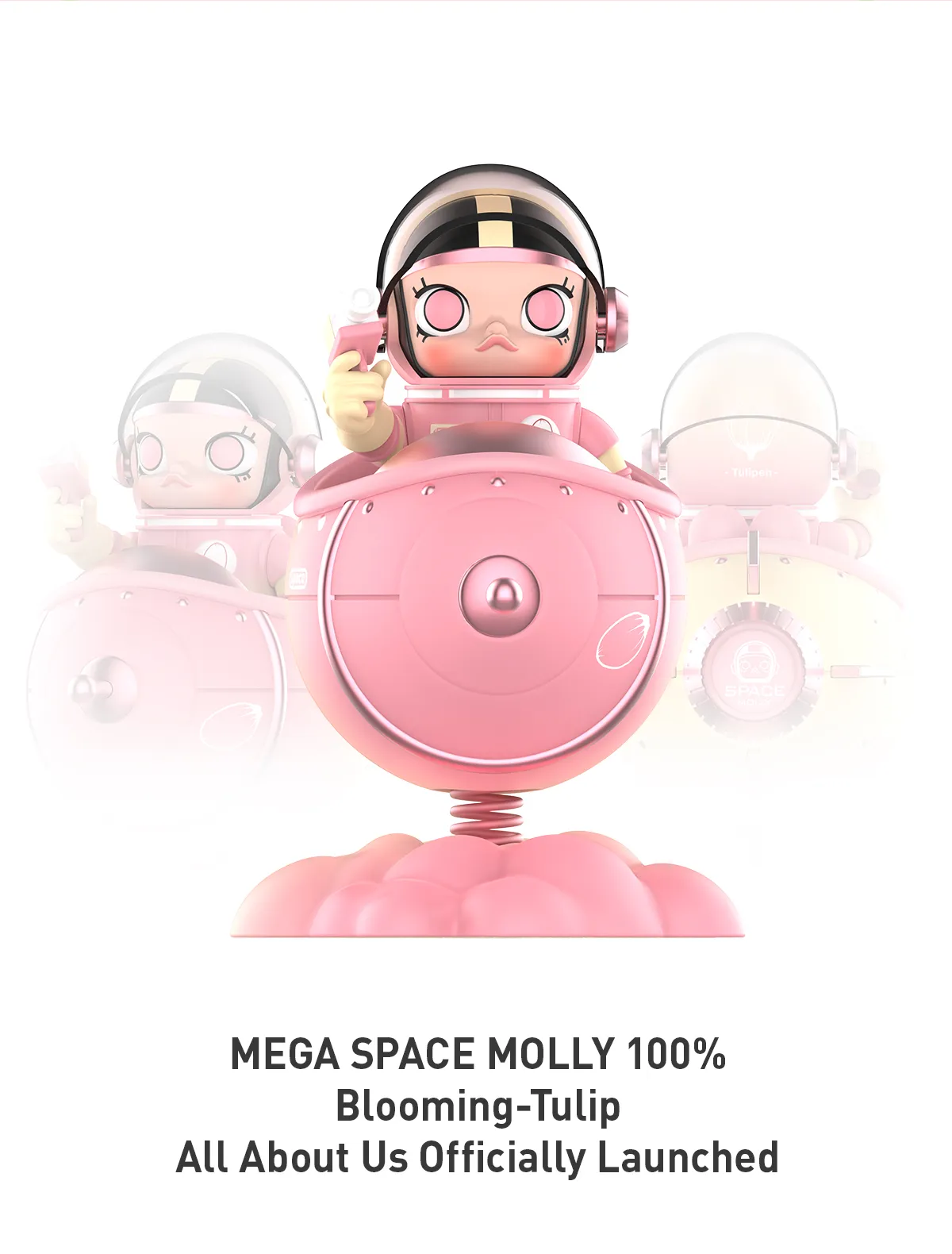 MEGA SPACE MOLLY 100% Blooming-Tulip - POP MART (Singapore)