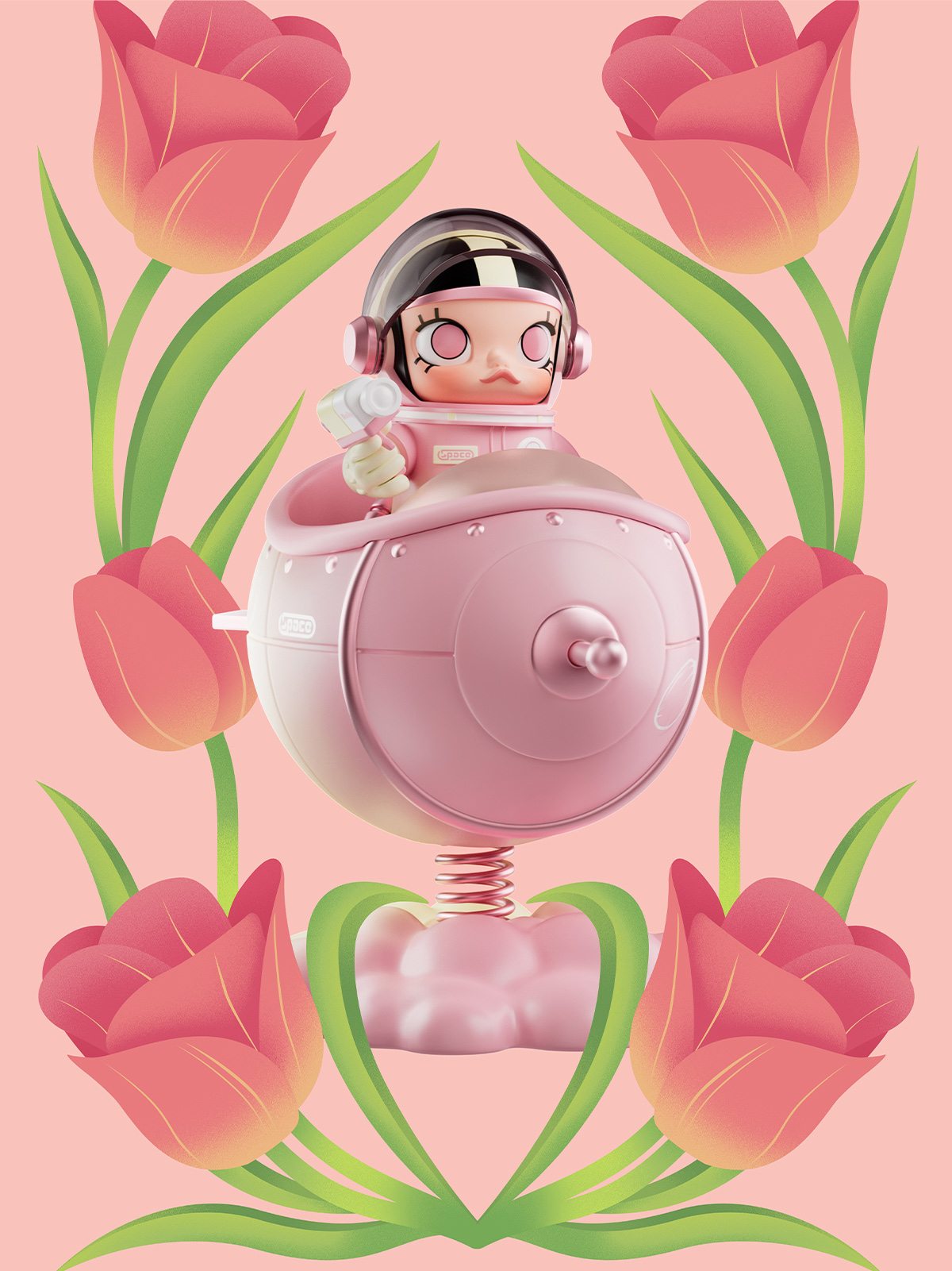 Origianl POP MART MEGA SPACE MOLLY 100% Series 2 泡泡玛特