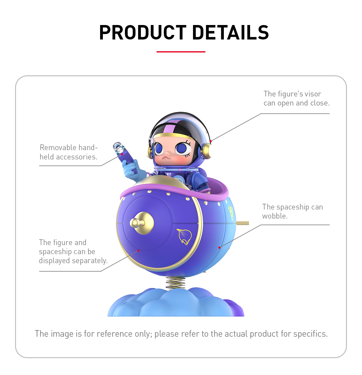 MEGA SPACE MOLLY 100% Blooming-Fleur de lys - POP MART (Japan)