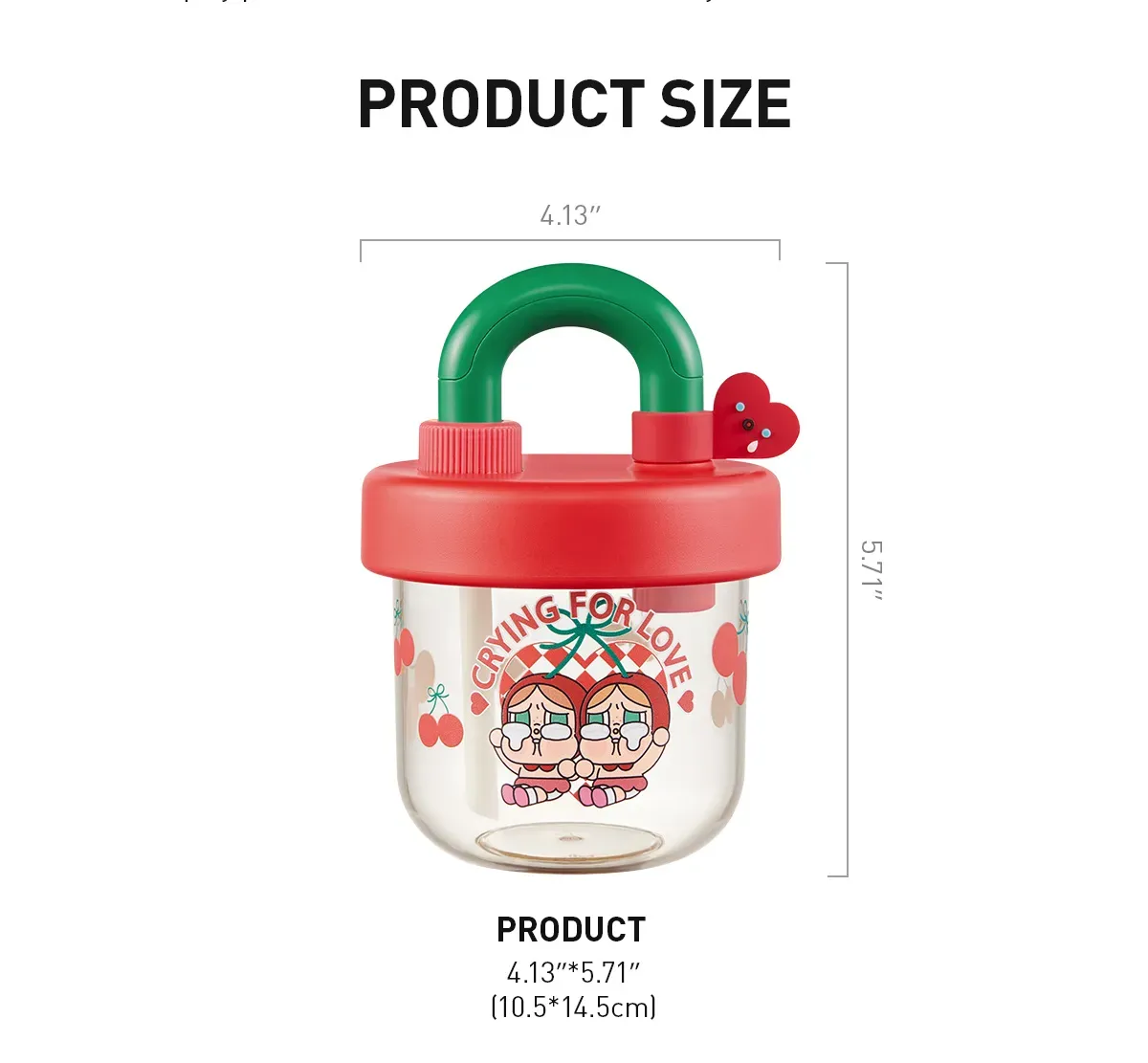 CRYBABY Crying For Love Series-Straw Cup - POP MART (Macao, China)