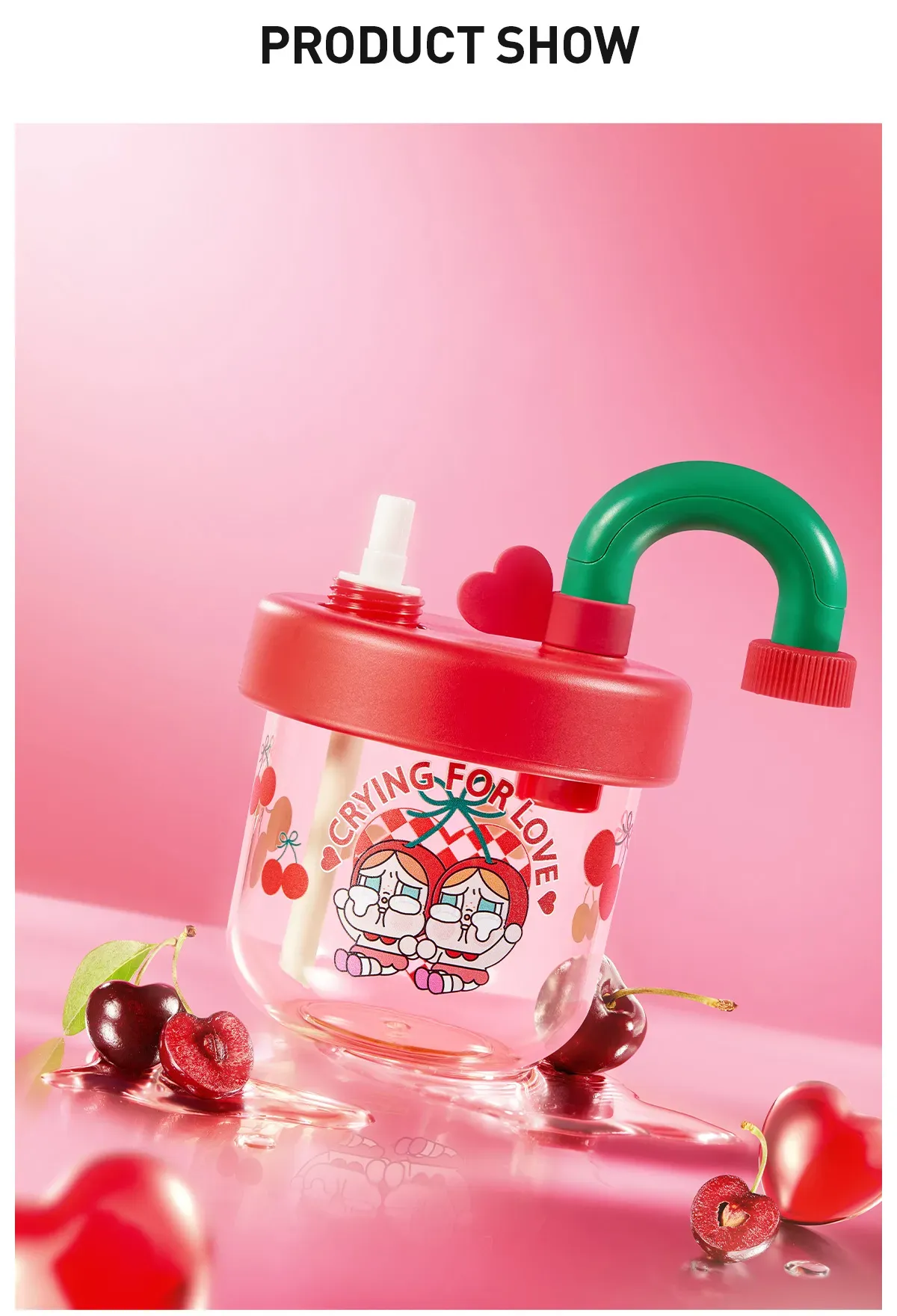 CRYBABY Crying For Love Series-Straw Cup - POP MART (Macao, China)