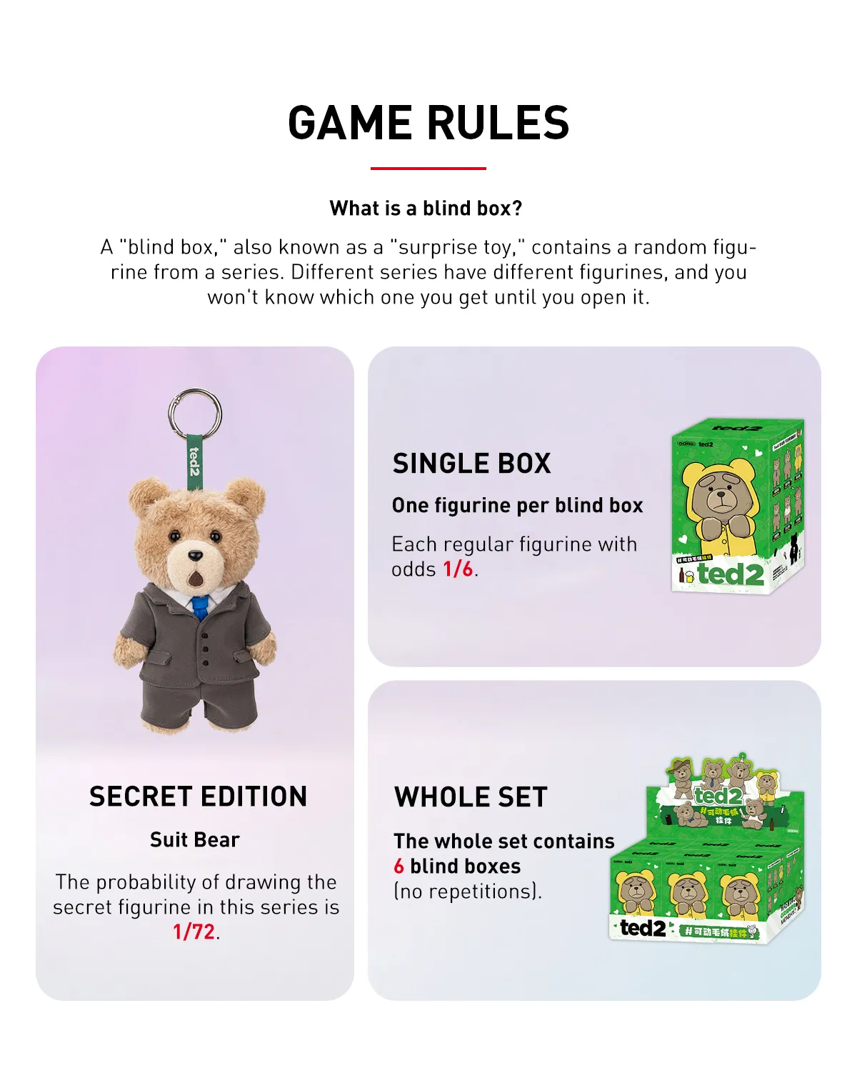 Ted2 Teddy Bear Action Plush Pendant - POP MART (Philippines)