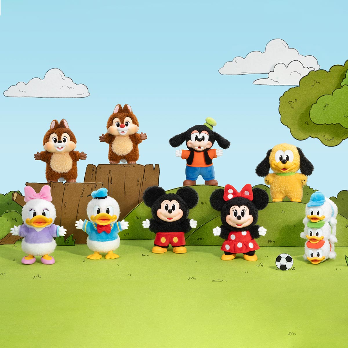 Mickey Family Cute Together Keychain Series Figures - POP