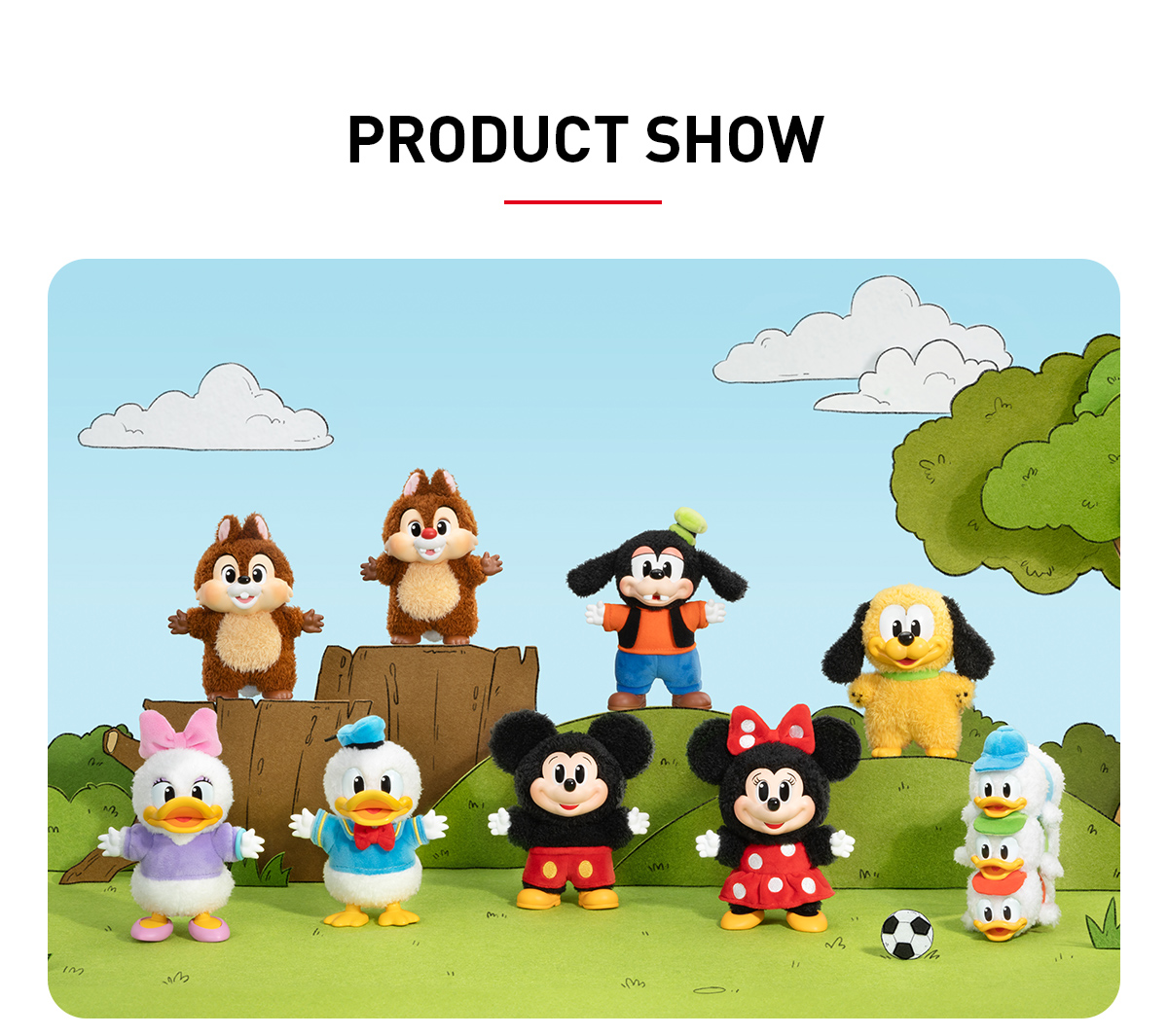 ポップマート Mickey Family POP NOW:Mickey Family Cute Together Keychain Series Figures
