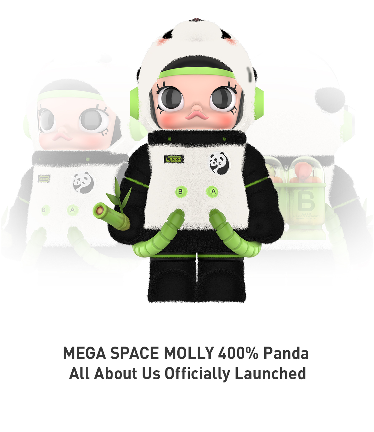 MEGA SPACE MOLLY 400% PANDA - POP MART (Japan)