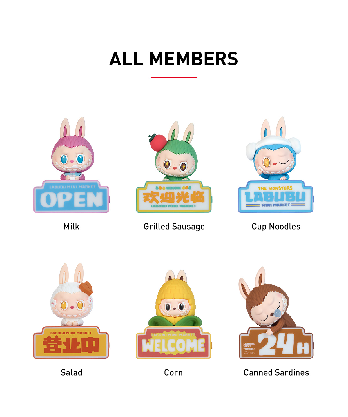 THE MONSTERS Wacky Mart Series-Fridge Magnet Blind Box - POP