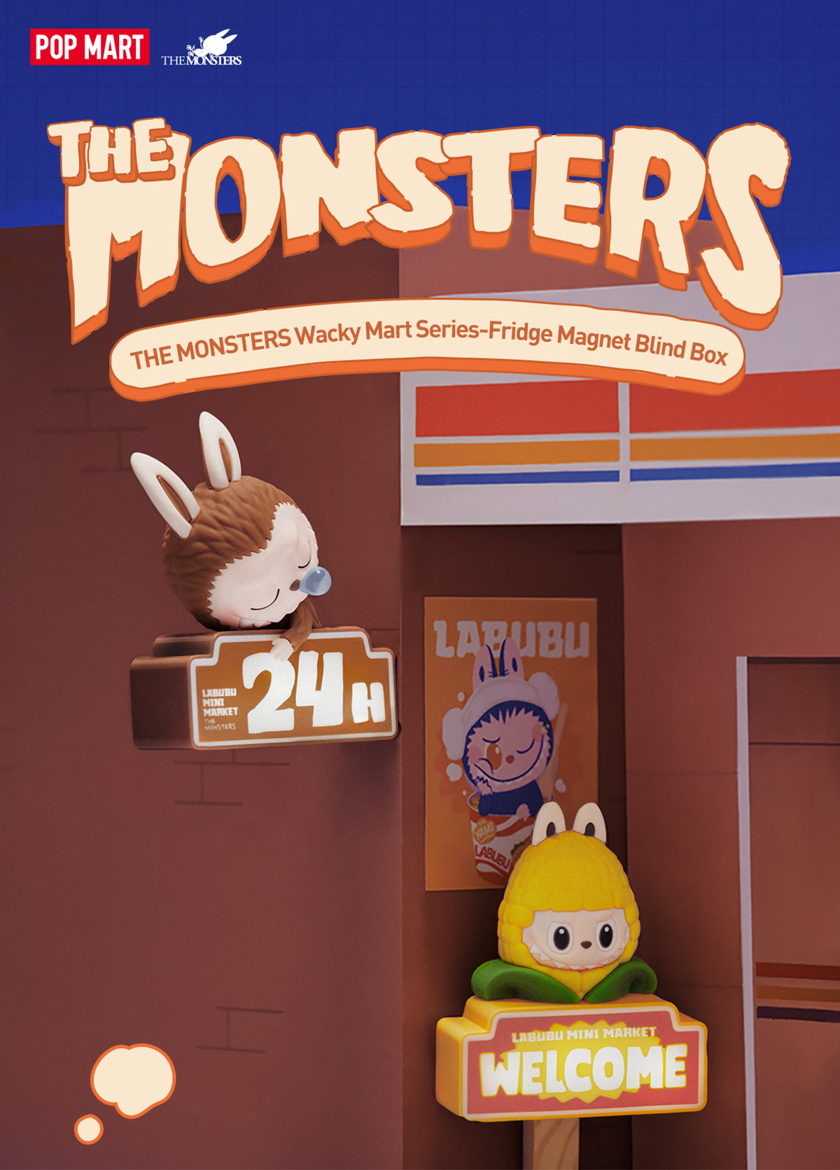 THE MONSTERS Wacky Mart Series-Fridge Magnet Blind Box - POP