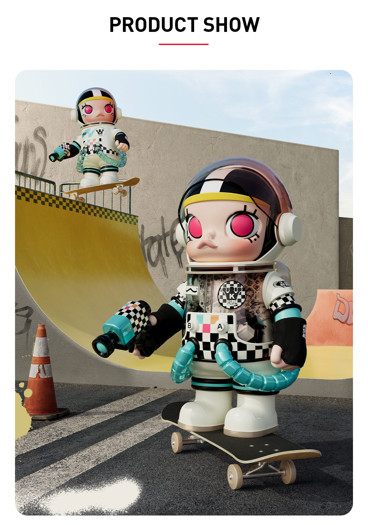 新品❣️POPMART MEGA SPACE MOLLY 400% VANS Popmart_400_MEGA_Space_Molly_4