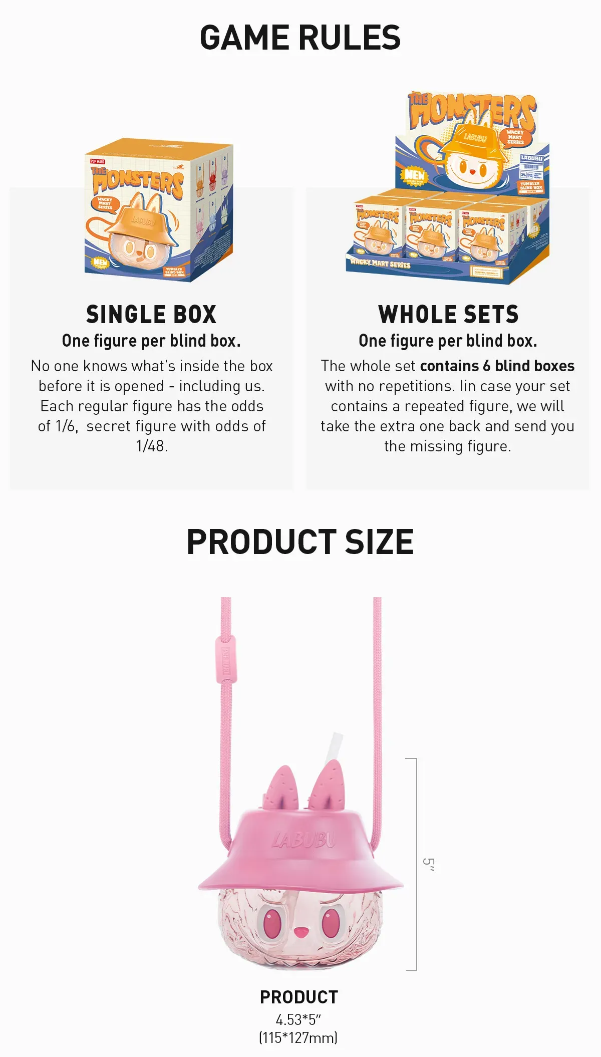 THE MONSTERS Wacky Mart Series-Tumbler Blind Box - POP MART (Japan)