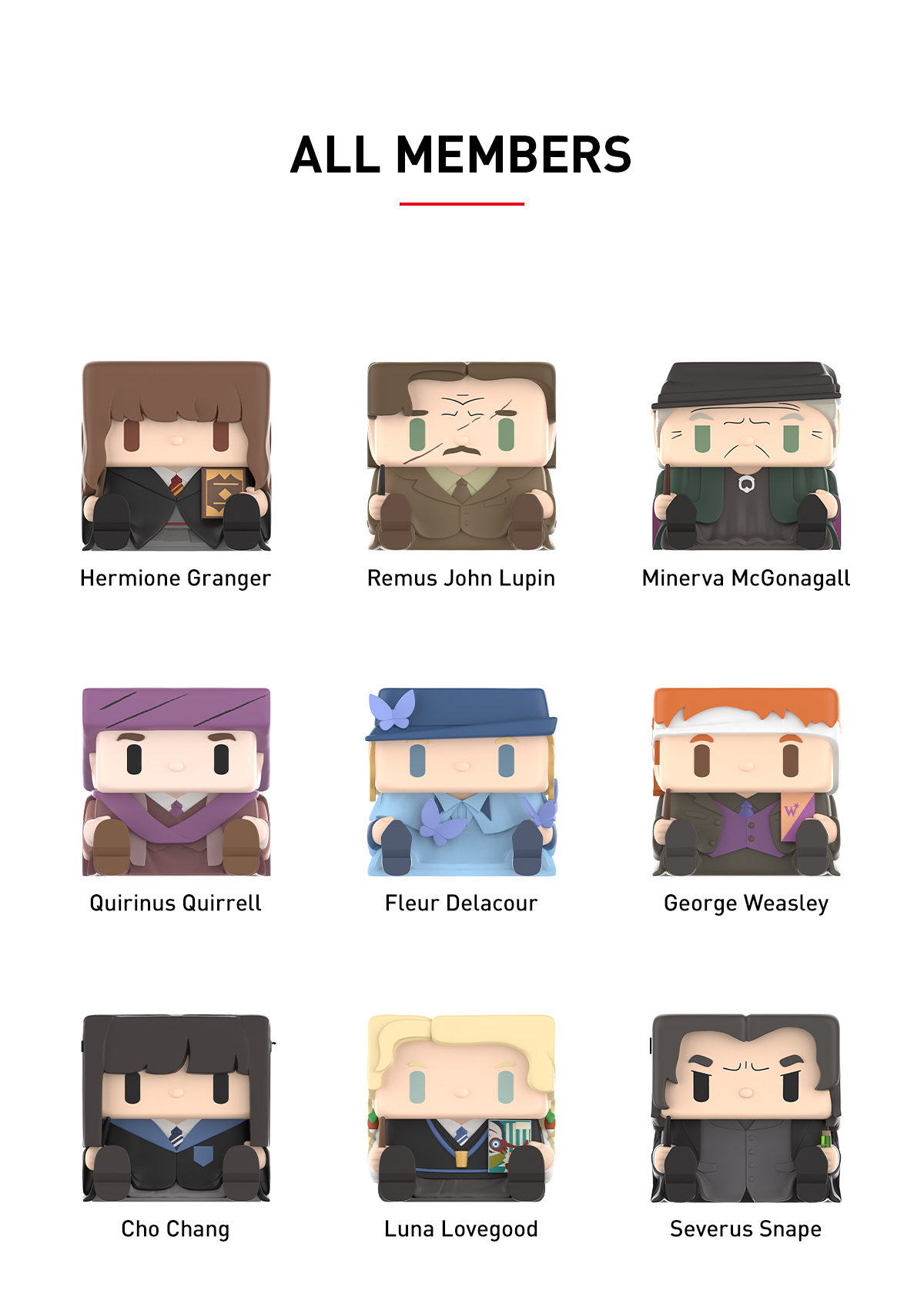 Harry Potter POP CUBE-3 Series Figures - POP MART (Japan)