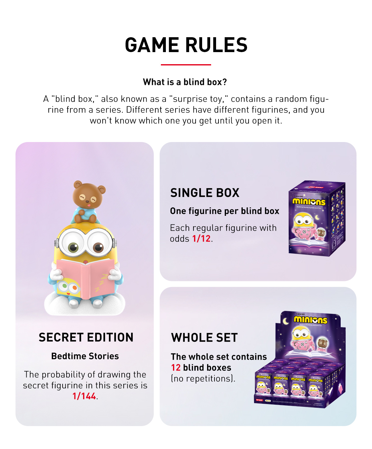 Minions Bedtime Stories by Bob and Tim Series Figures - POP MART