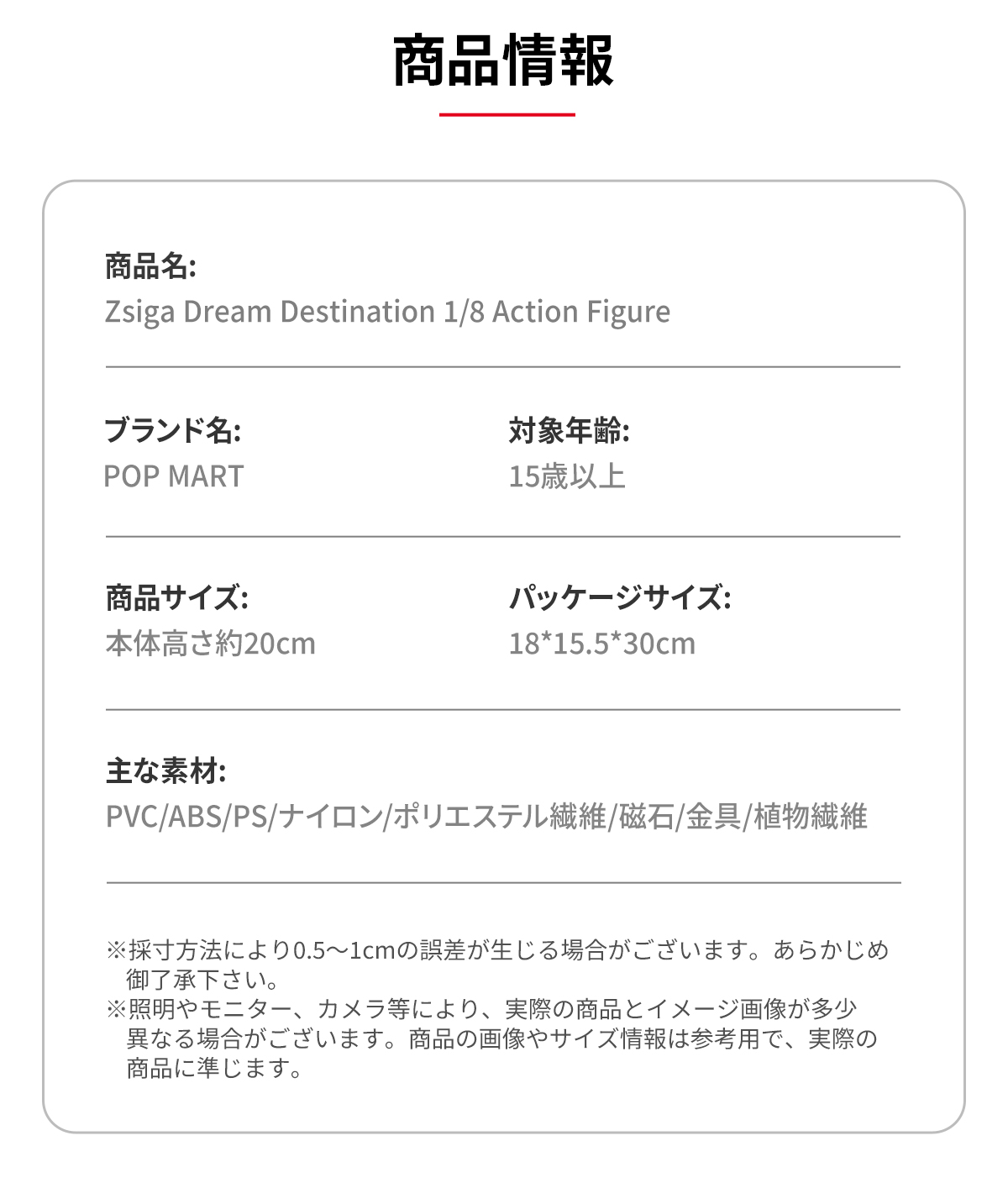 Zsiga Dream Destination 1/8 Action Figure - POP MART (Japan)