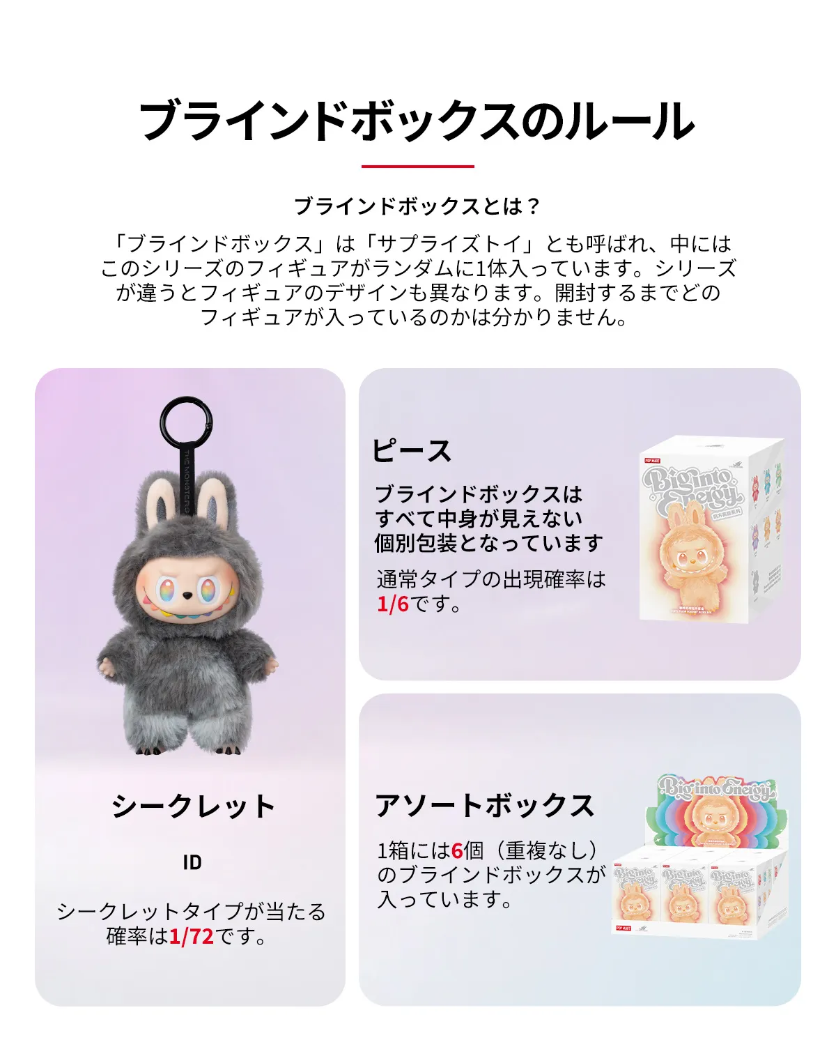 THE MONSTERS Big into Energy シリーズ ぬいぐるみペンダント-Copy 