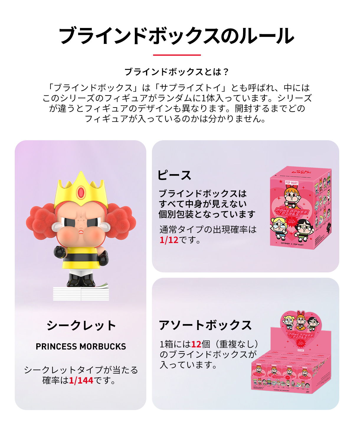 CRYBABY × Powerpuff Girls Series Figures - POP MART (Japan)