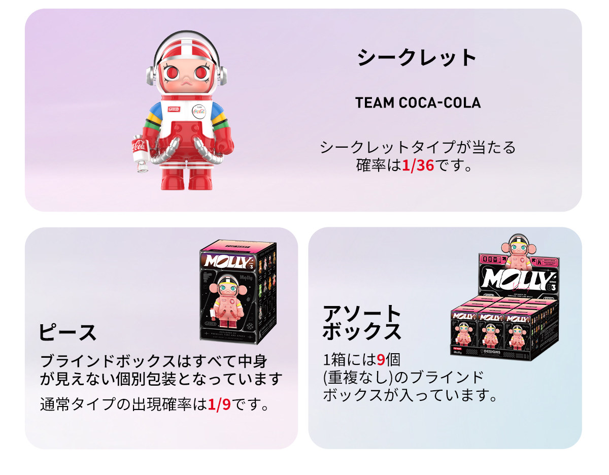 MEGA SPACE MOLLY 100% Series 3 - POP MART (Belgium)