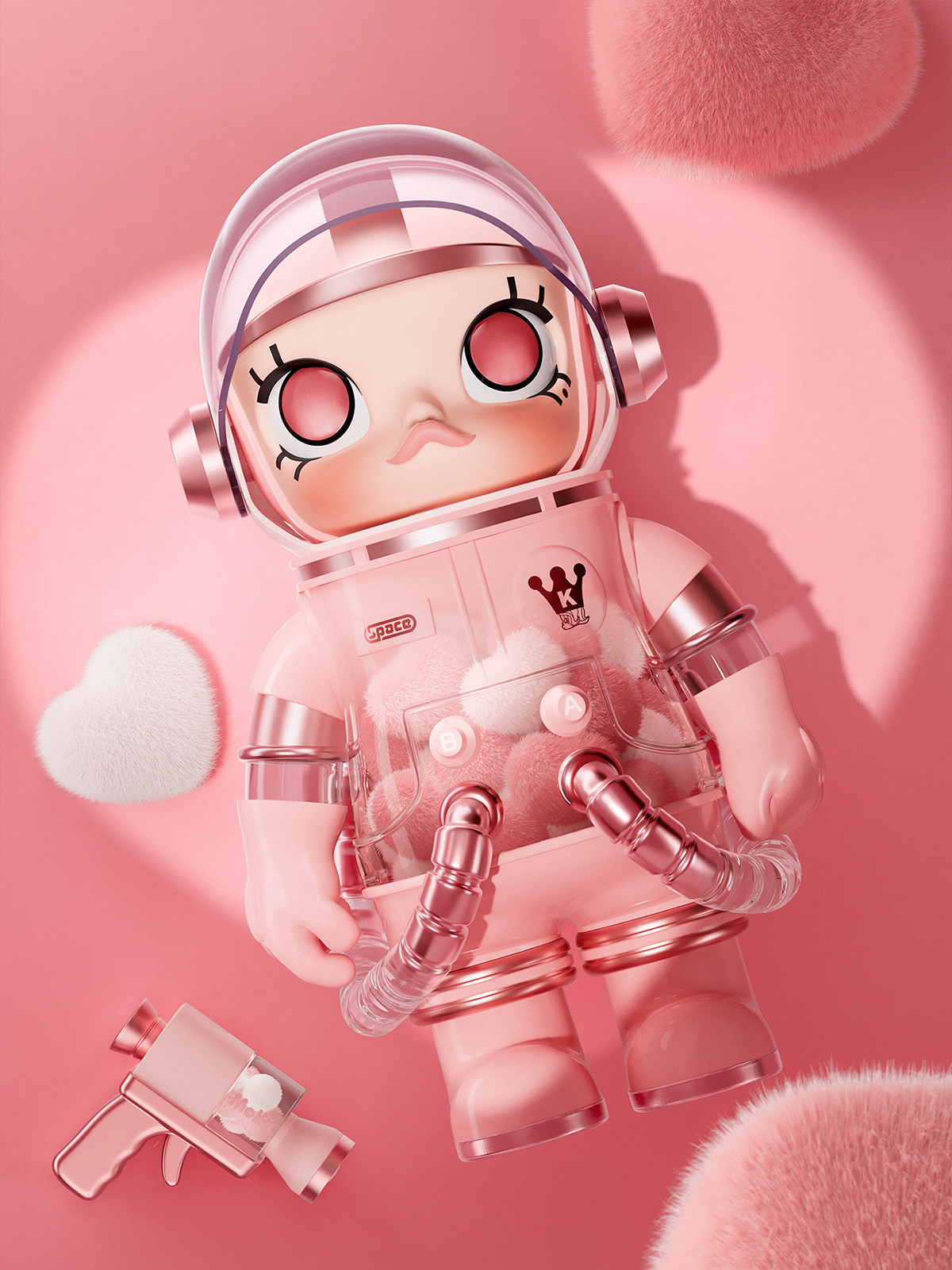 MEGA SPACE MOLLY 400% SMITTEN LOVE - POP MART (Japan)