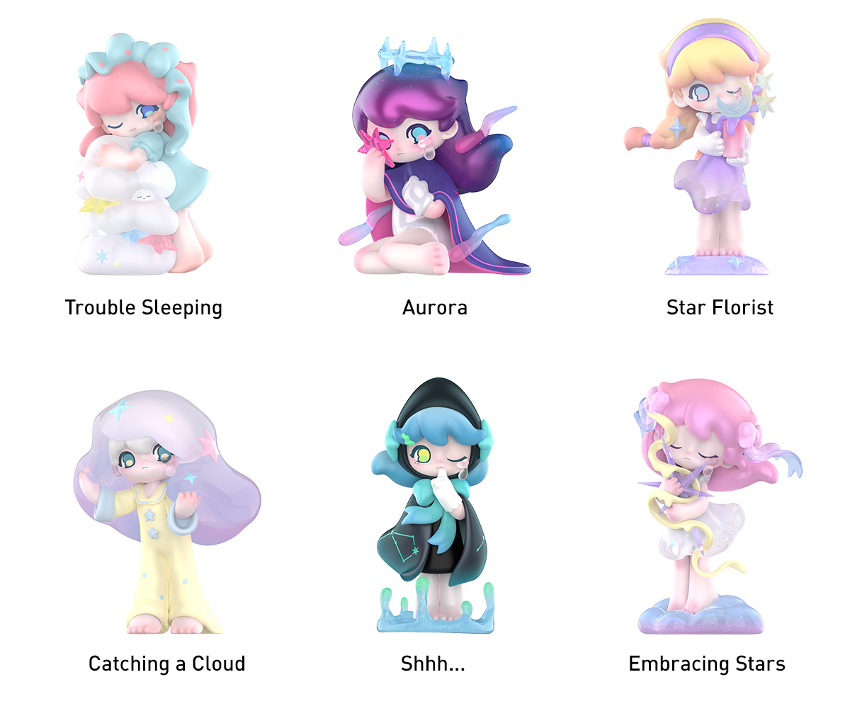 AZURA A Dream About Stars シリーズ おまけ付き AZURA A Dream About Stars Series Figures - POP MART (Japan)