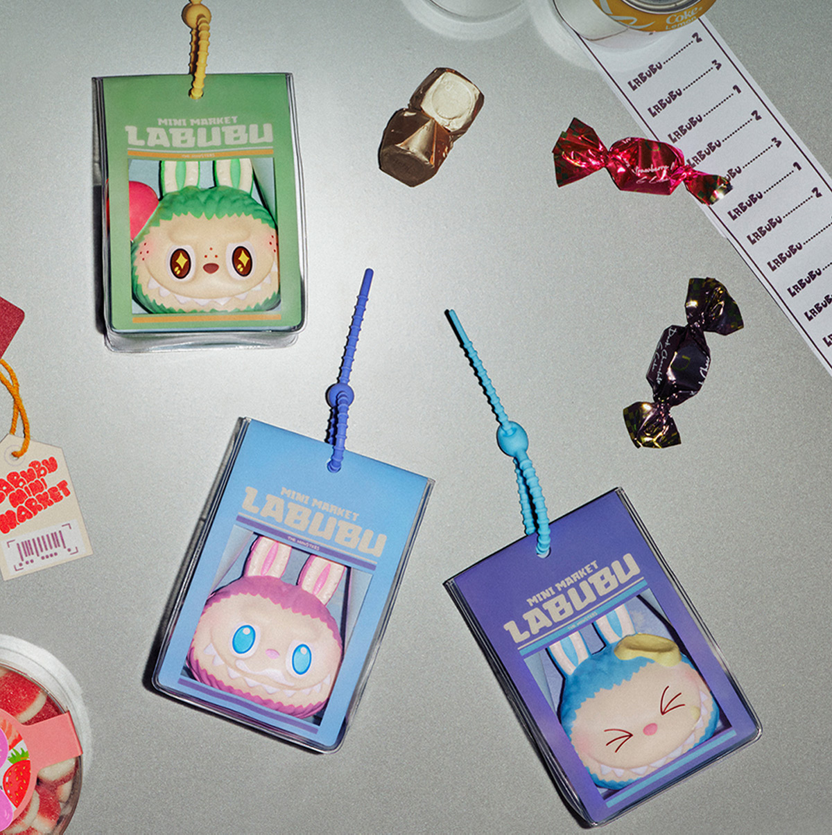 THE MONSTERS Wacky Mart シリーズ ぷにぷにチャーム THE MONSTERS Wacky Mart Series-Pinch Pendant Blind Box - POP
