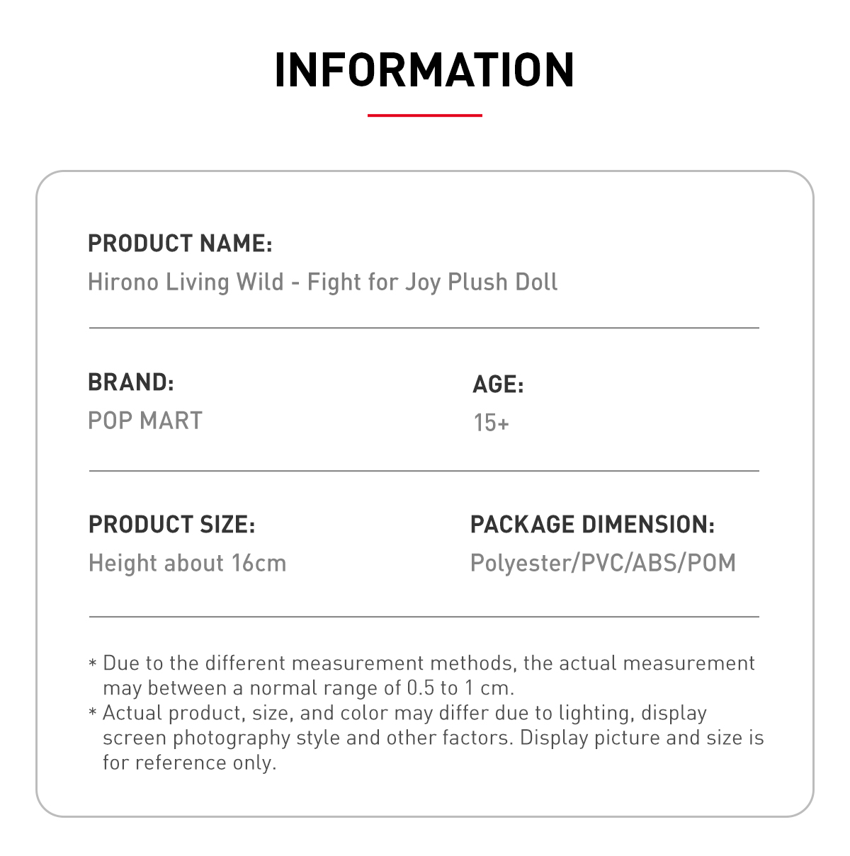 2点　Hirono Living Wild Fight for Joy Hirono Living Wild-Fight for Joy Plush Doll - POP MART (Poland)