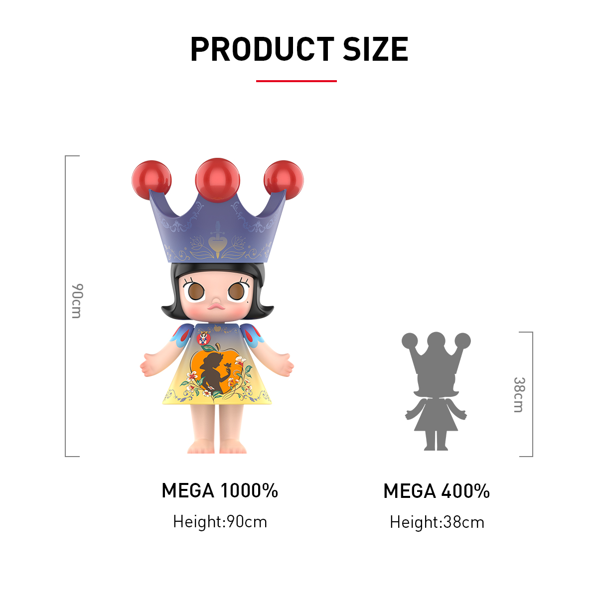 POPMART Molly 白雪姫 1000% 新品未使用　レシート付き MEGA ROYAL MOLLY 1000% Snow White - POP MART (Singapore)