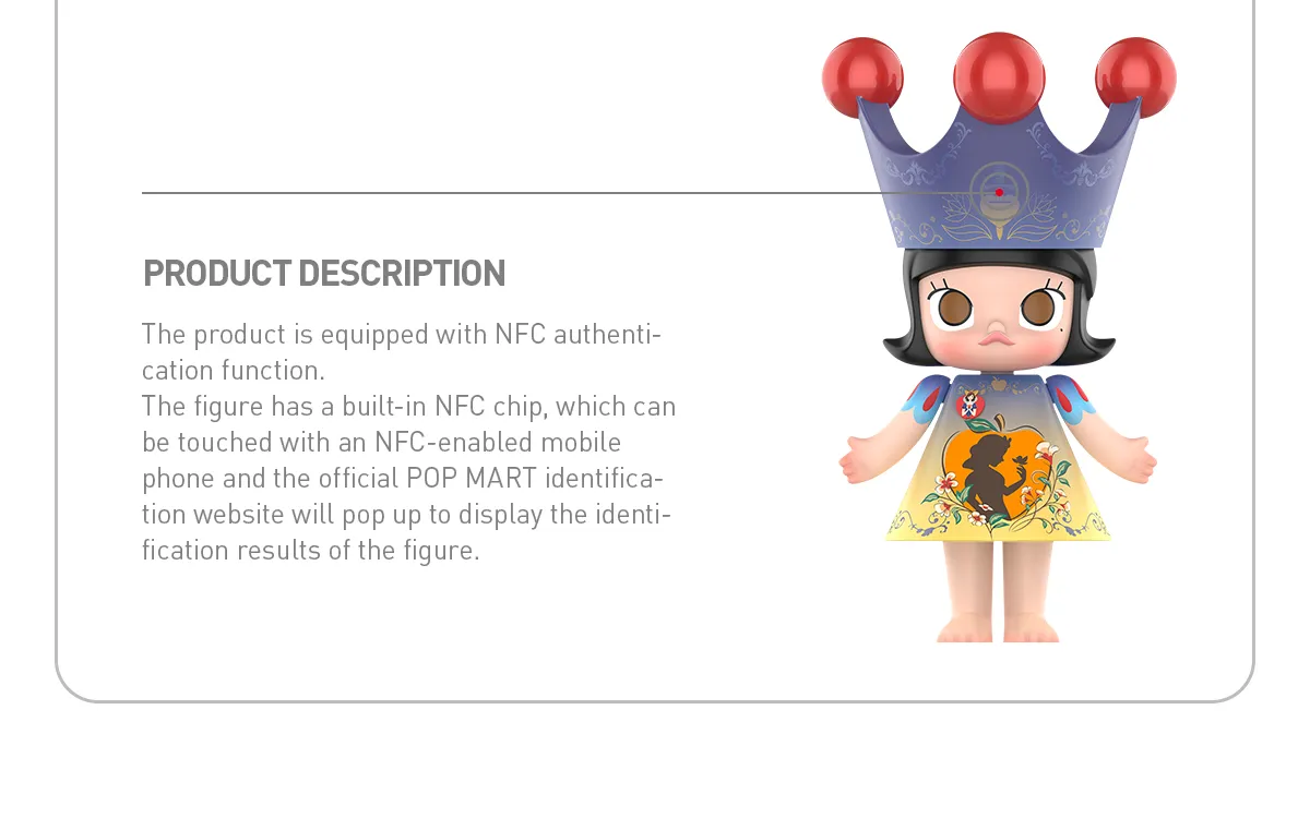 MEGA ROYAL MOLLY 1000% Snow White - POP MART (Sweden)