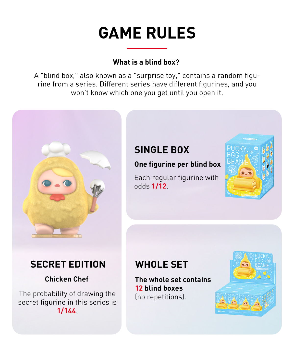PUCKY Egg Beanie Series Figures - POP MART (Japan)