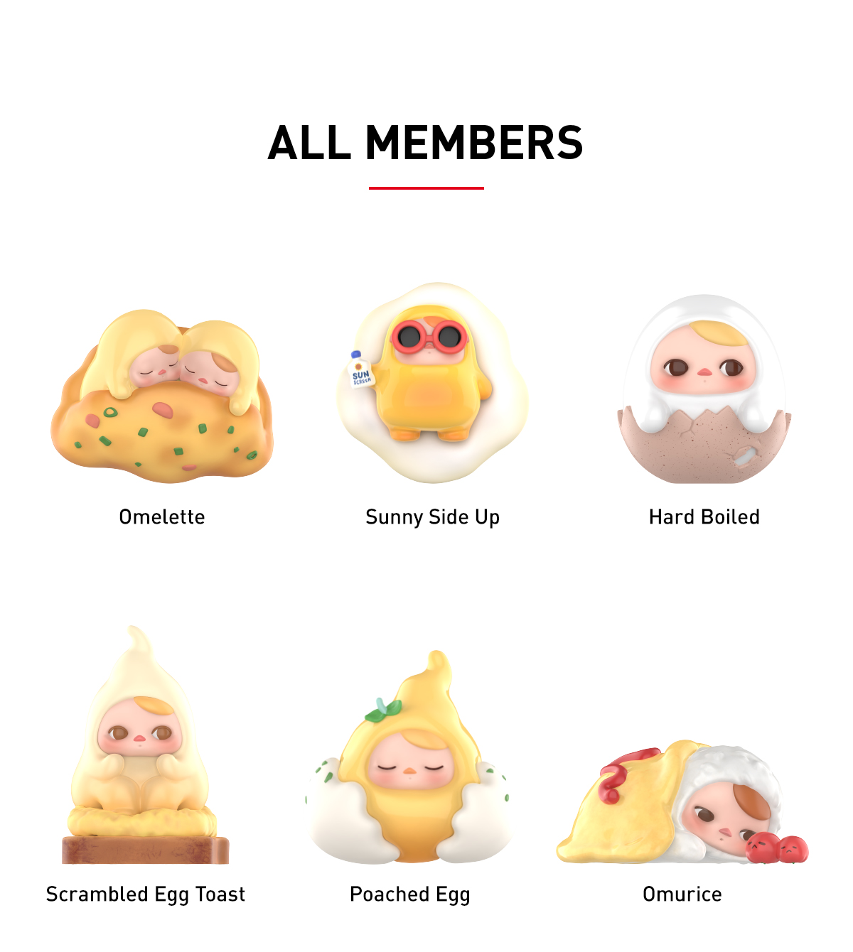 ポップマート　PUCKY EGG BEANIE 3個セット PUCKY Egg Beanie Series Figures - POP MART (Japan)
