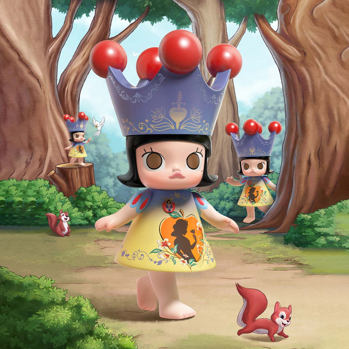 その他 POPMART Mega  Molly Snow White 400% MEGA ROYAL MOLLY 400% Snow White - POP MART (Slovenia)