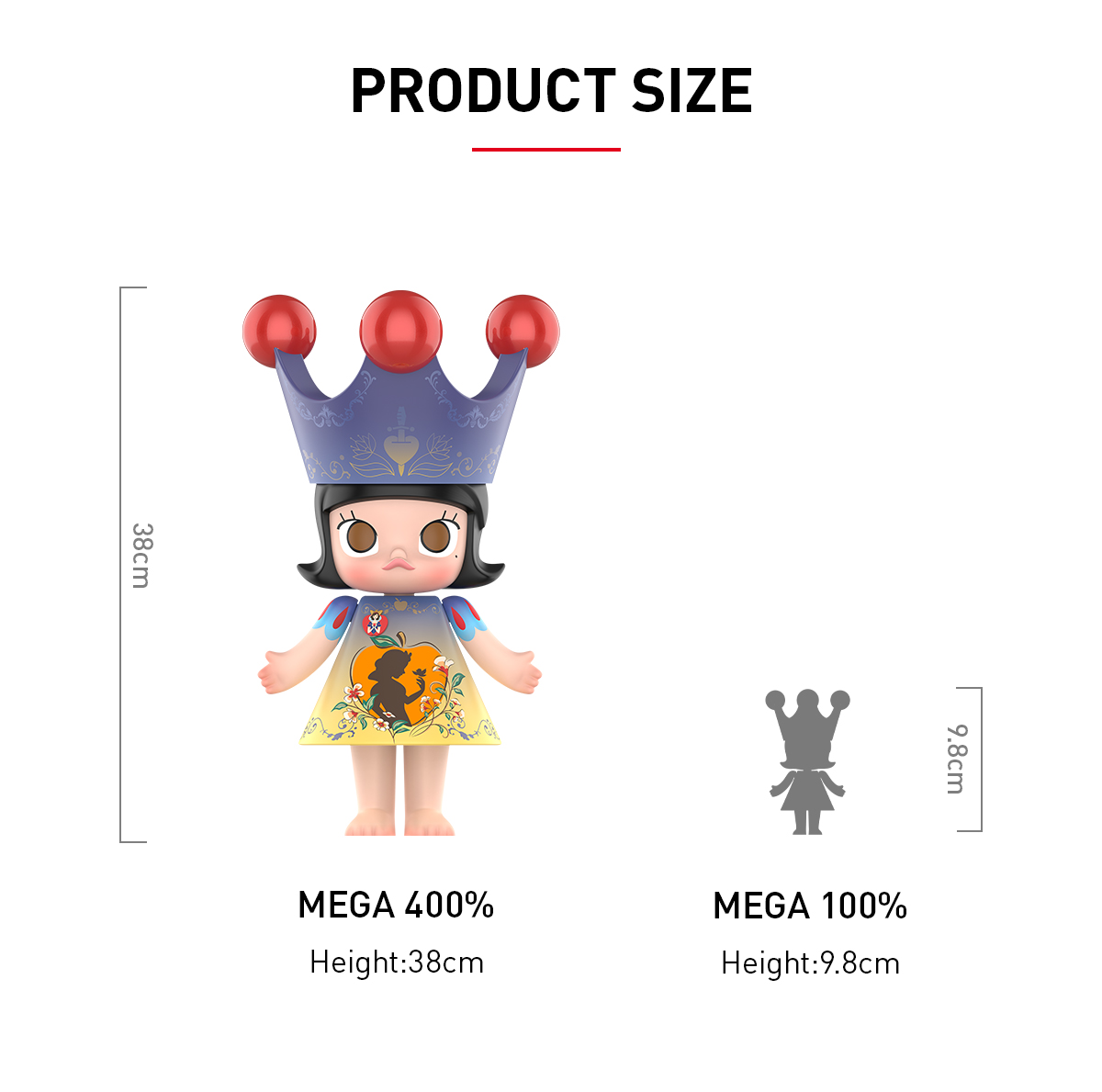 MEGA ROYAL MOLLY 400% Snow White - POP MART (Australia)