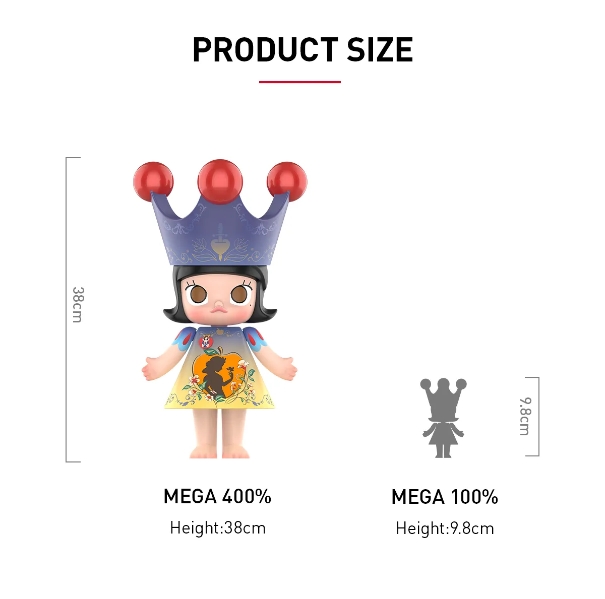 MEGA ROYAL MOLLY 400% Snow White - POP MART (Australia)