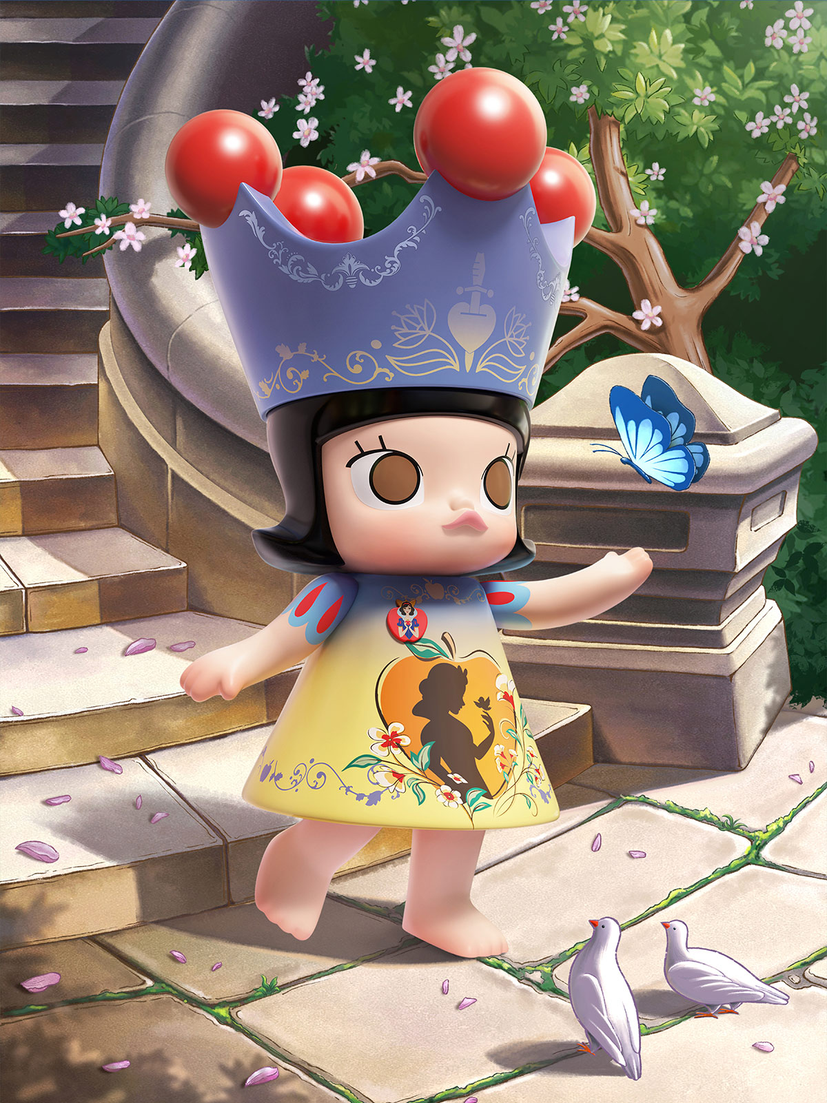 その他 MEGA  MOLLY 400% Snow White MEGA ROYAL MOLLY 400% Snow White - POP MART (Czech Republic)