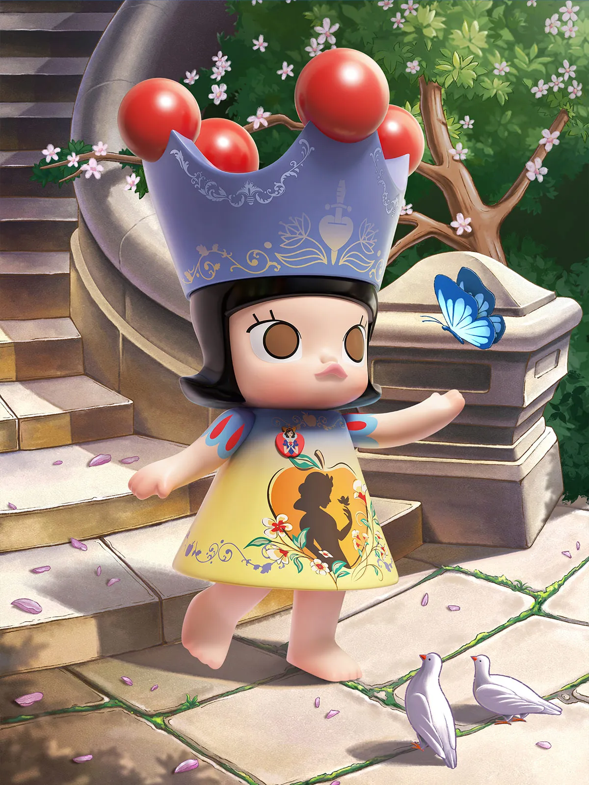 MEGA ROYAL MOLLY 400% Snow White - POP MART (Japan)
