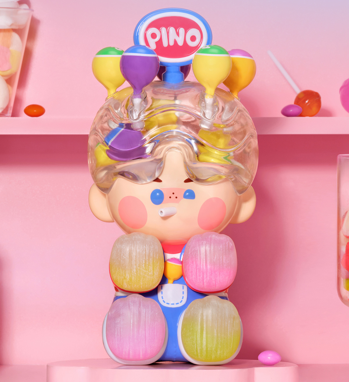 ポップマート PINO JELLY Lollipop 𝐏𝐈𝐍𝐎 𝐉𝐄𝐋𝐋𝐘 is here to take your candy dreams for a
