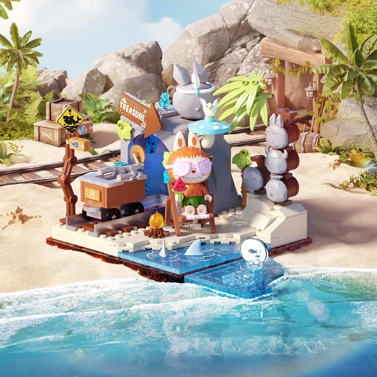 THE MONSTERS Forest Secret Baseブロックフィギュア 楽天市場】THE MONSTERS Forest Secret Base シリーズ ブロック