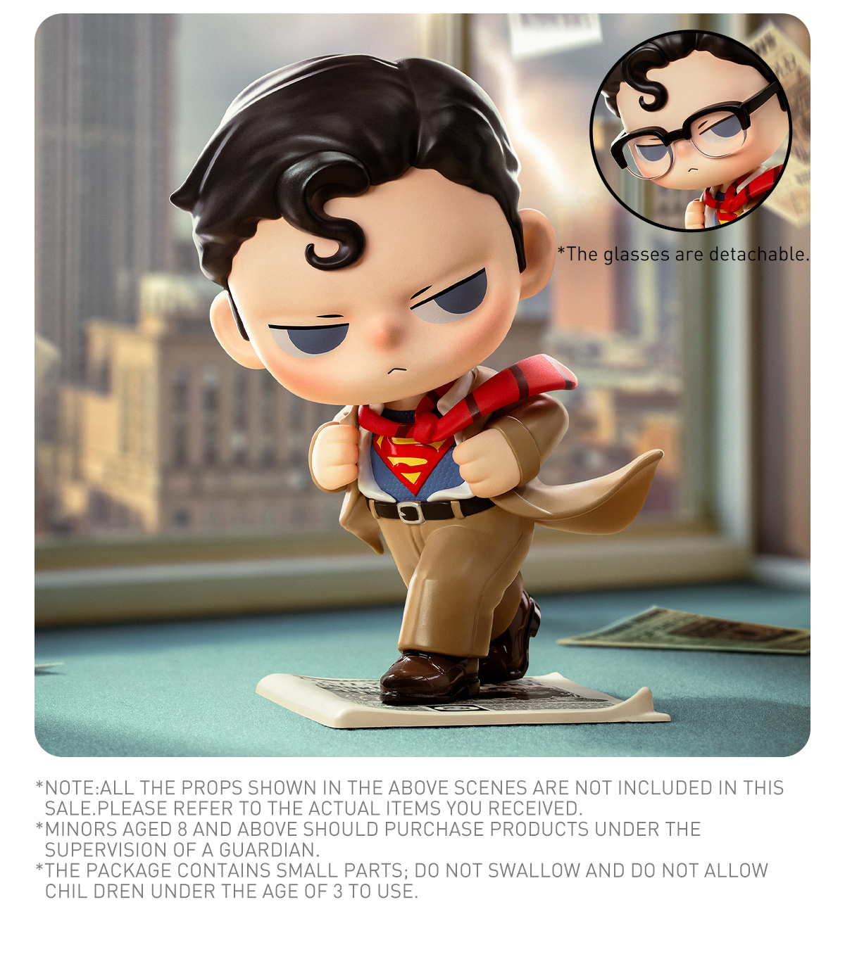 ポップマートKUBO & Superman フィギュア Superman KUBO Figurine - POP MART (United States)