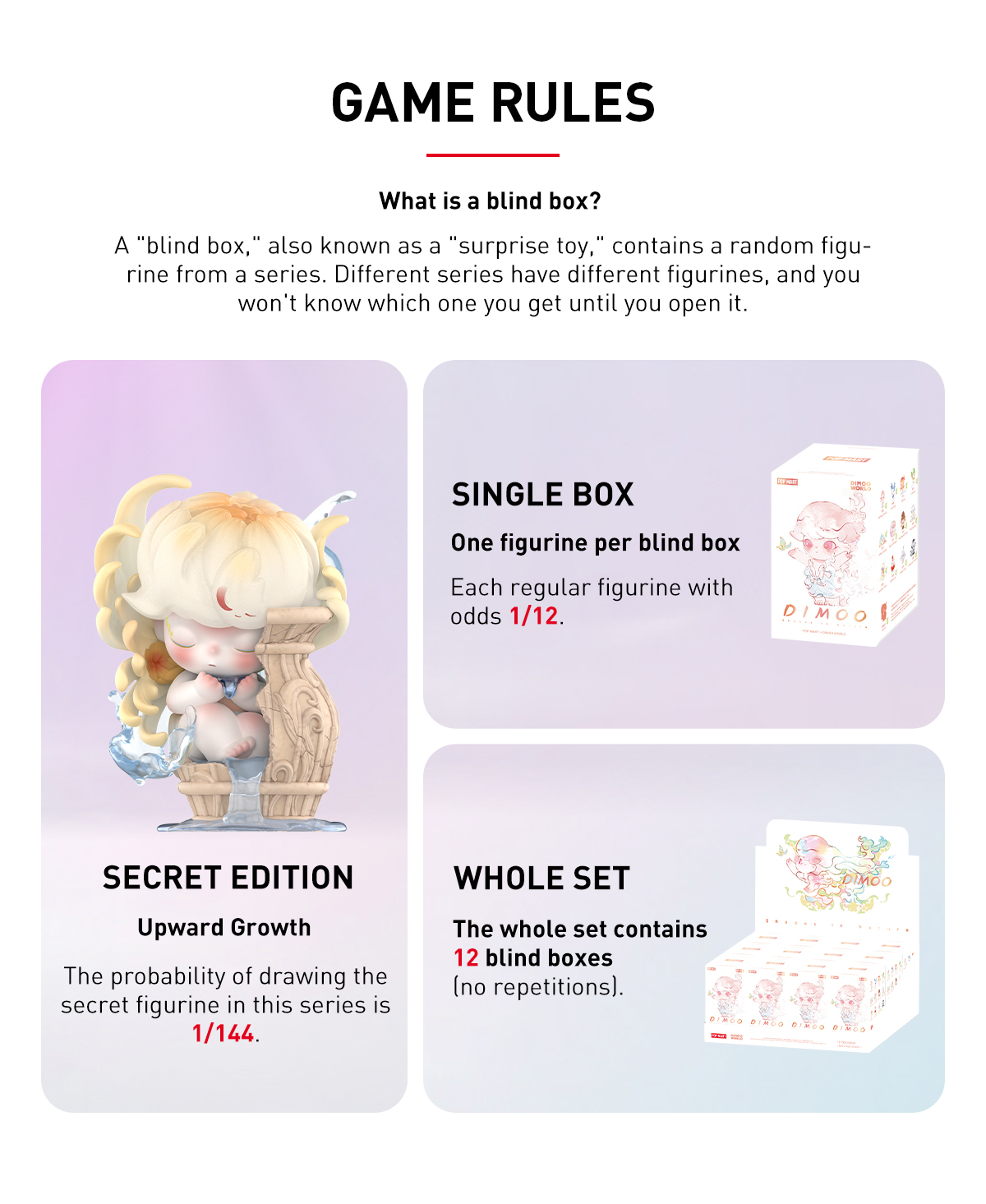 POP NOW:DIMOO Shapes in Nature シリーズ - POP MART (Japan)