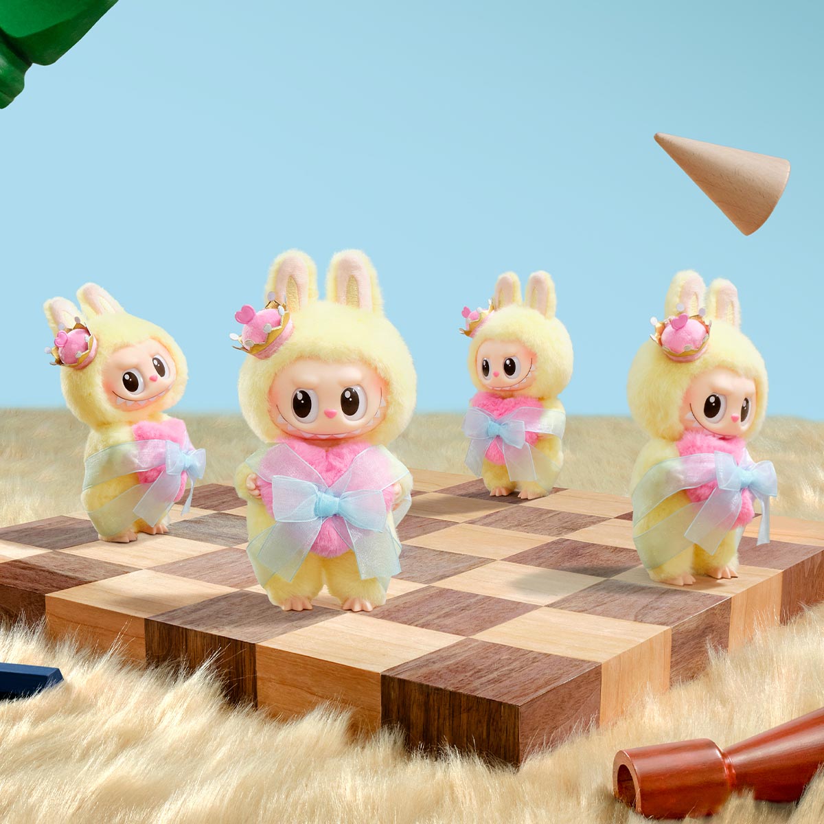 POP MART LET'S CHECKMATE ウサギフィギュア THE MONSTERS Let's Checkmate Series-Vinyl Plush Hanging Card