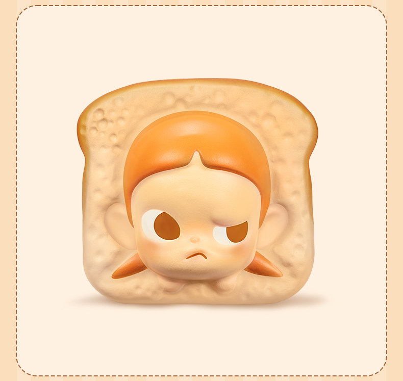クッション・抱きまくら・ブランケット POP MART POP BEAN baked bread labubu Pop Bean Baked Bread Series - 泡泡萌粒烤面包系列公仔 – Art