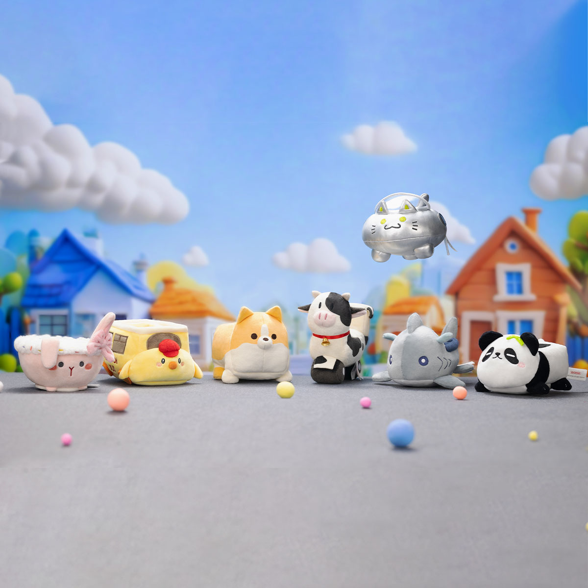 その他 Plush Toy Car Round 2 WANDERING ROUND 2 GONG Original Roaming Series Plush Toy Car Round2 - POP MART