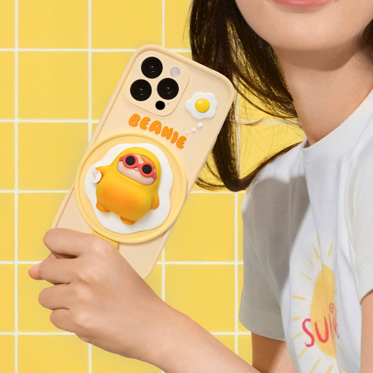［明日発送］PUCKY PUCKY Egg Beanie シリーズ iPhoneケース - POP MART (South Korea)