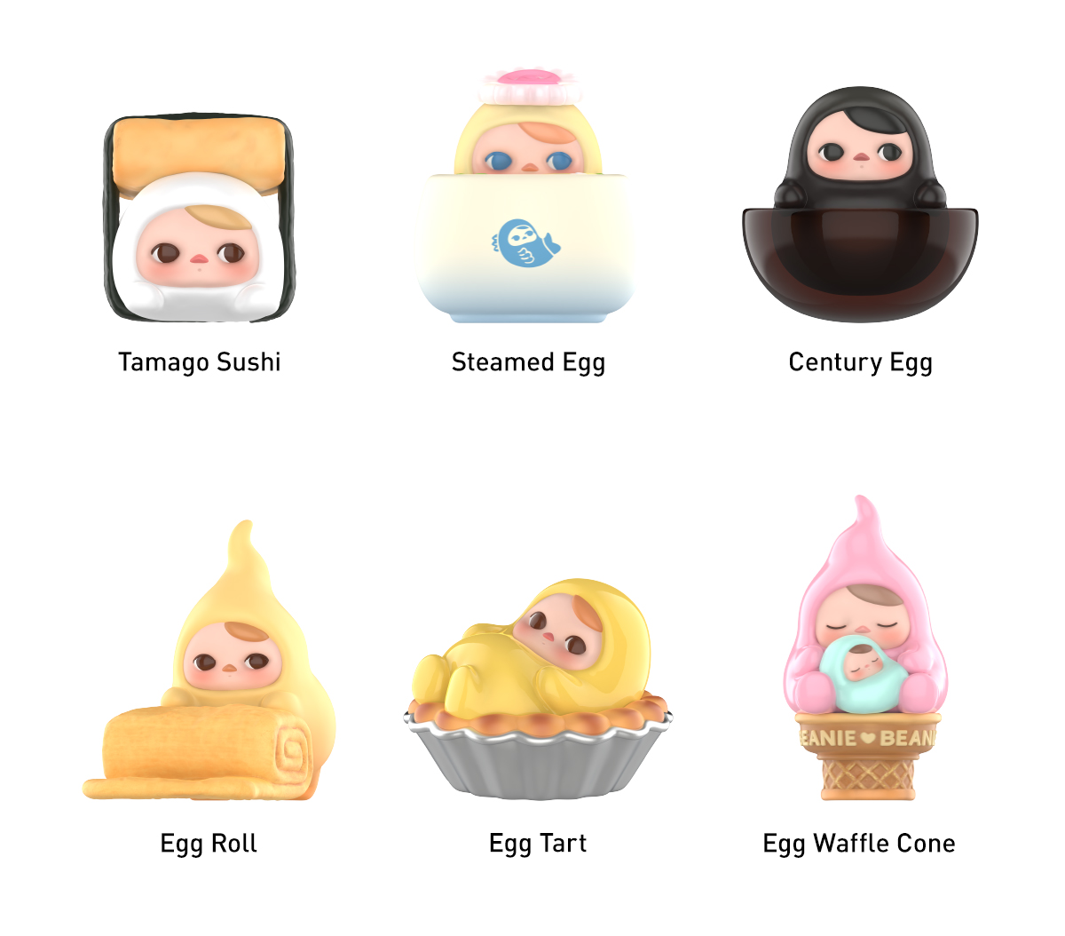 PUCKY Egg Beanieシリーズ - POP MART (Japan)