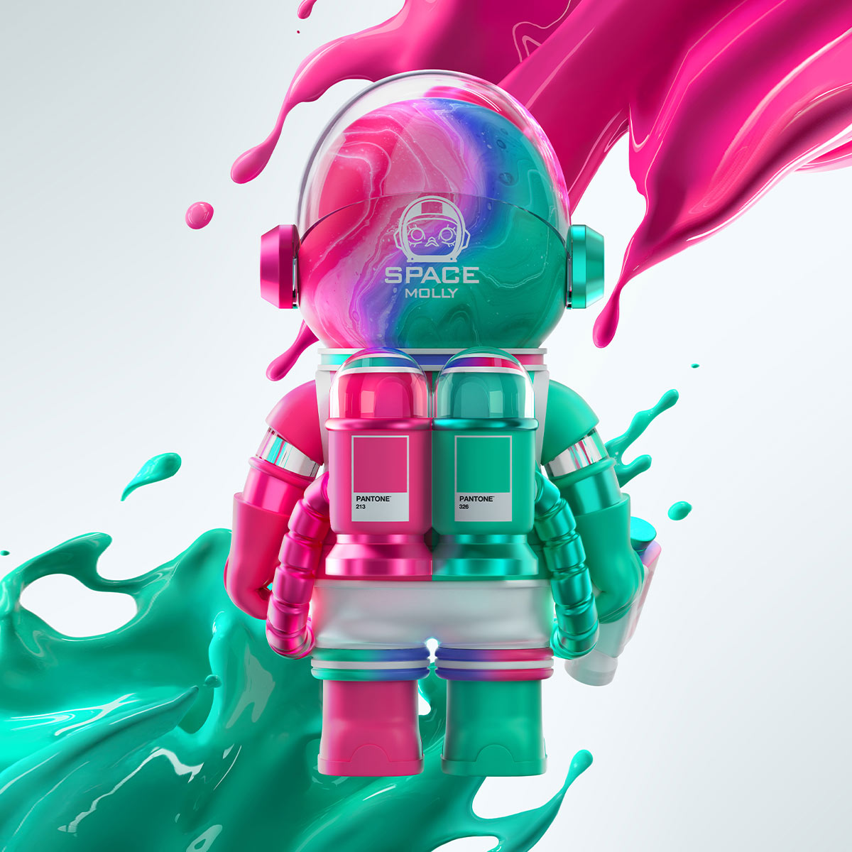 MEGA SPACE MOLLY 1000% PANTONE - POP MART (Australia)